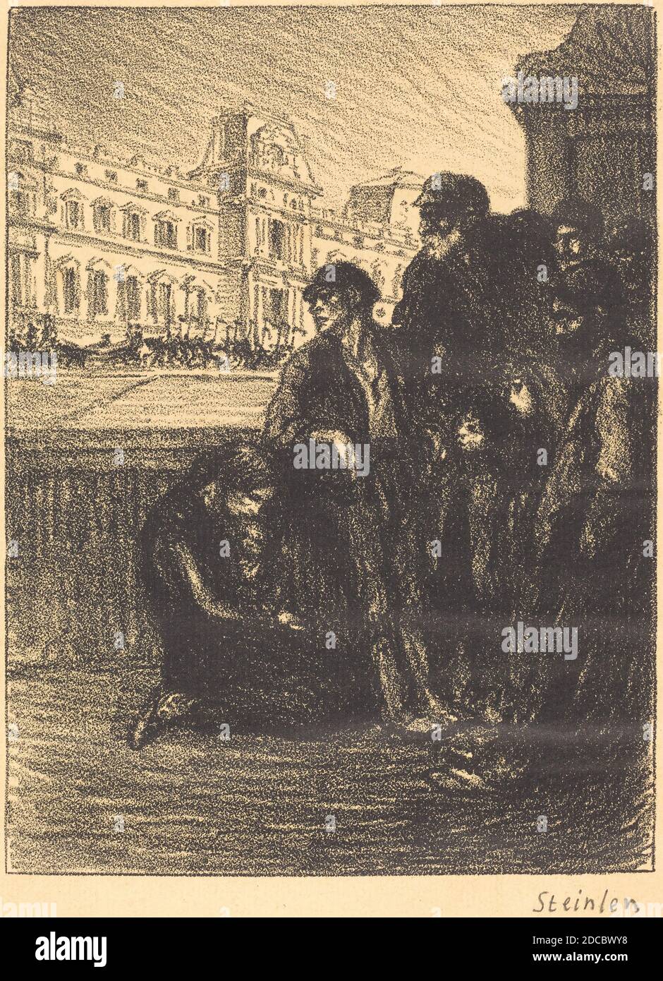 Théophile Alexandre Steinlen, (artista), Svizzera, 1859 - 1923, Misery and Splendor (Misere et splendeur), 1908, litografia Foto Stock