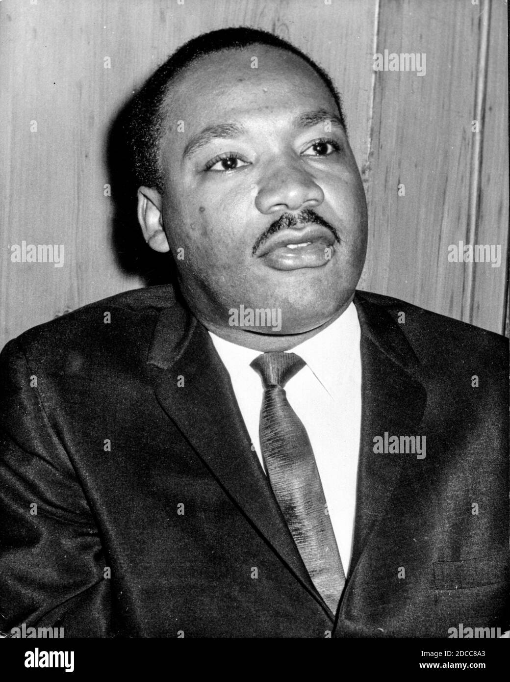 Il capo del movimento per i diritti civili in America, il reverendo Martin Luther King Jr Foto Stock