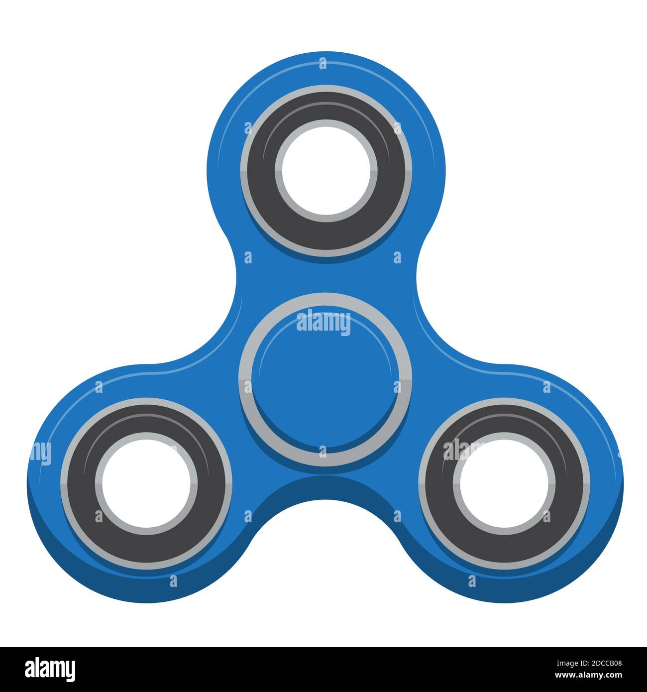 Spinner. Nuovo popolare giocattolo anti-stress. Illustrazione. Foto Stock