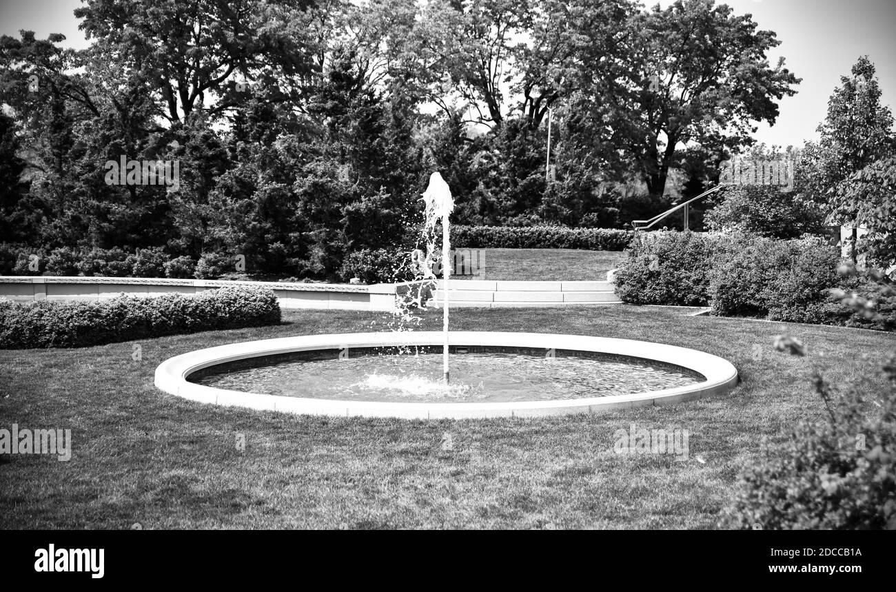 Vintage e classico ornato design architettonico del tempio religioso Foto Stock