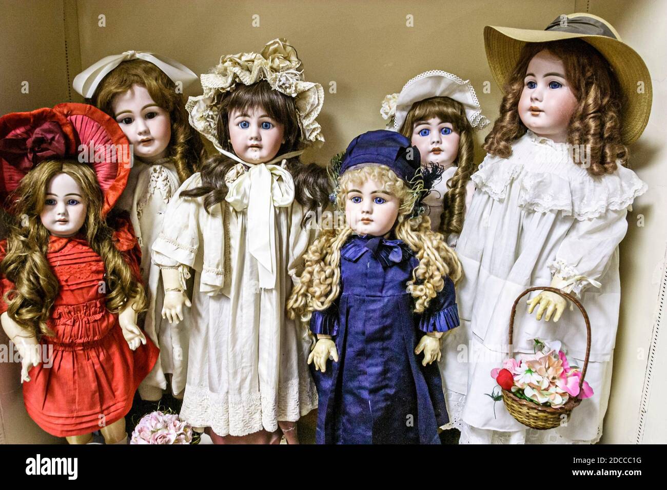 Vicksburg Mississippi Yesterday's Children Antique Doll & Toy Museum, mostra di bambola, Foto Stock