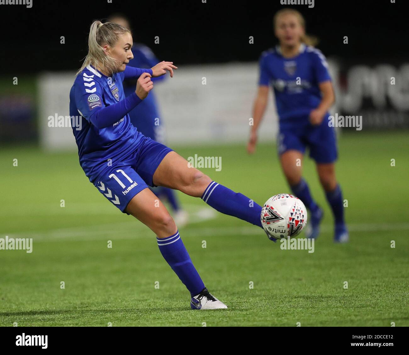 DURHAM, INGHILTERRA. 18 NOVEMBRE Bridget Galloway of Durham Women durante la partita fa Women's Continental League Cup tra Durham Women e Aston Villa al Castello di Maiden, Durham City, mercoledì 18 novembre 2020. (Credit: Mark Fletcher | MI News) Credit: MI News & Sport /Alamy Live News Foto Stock