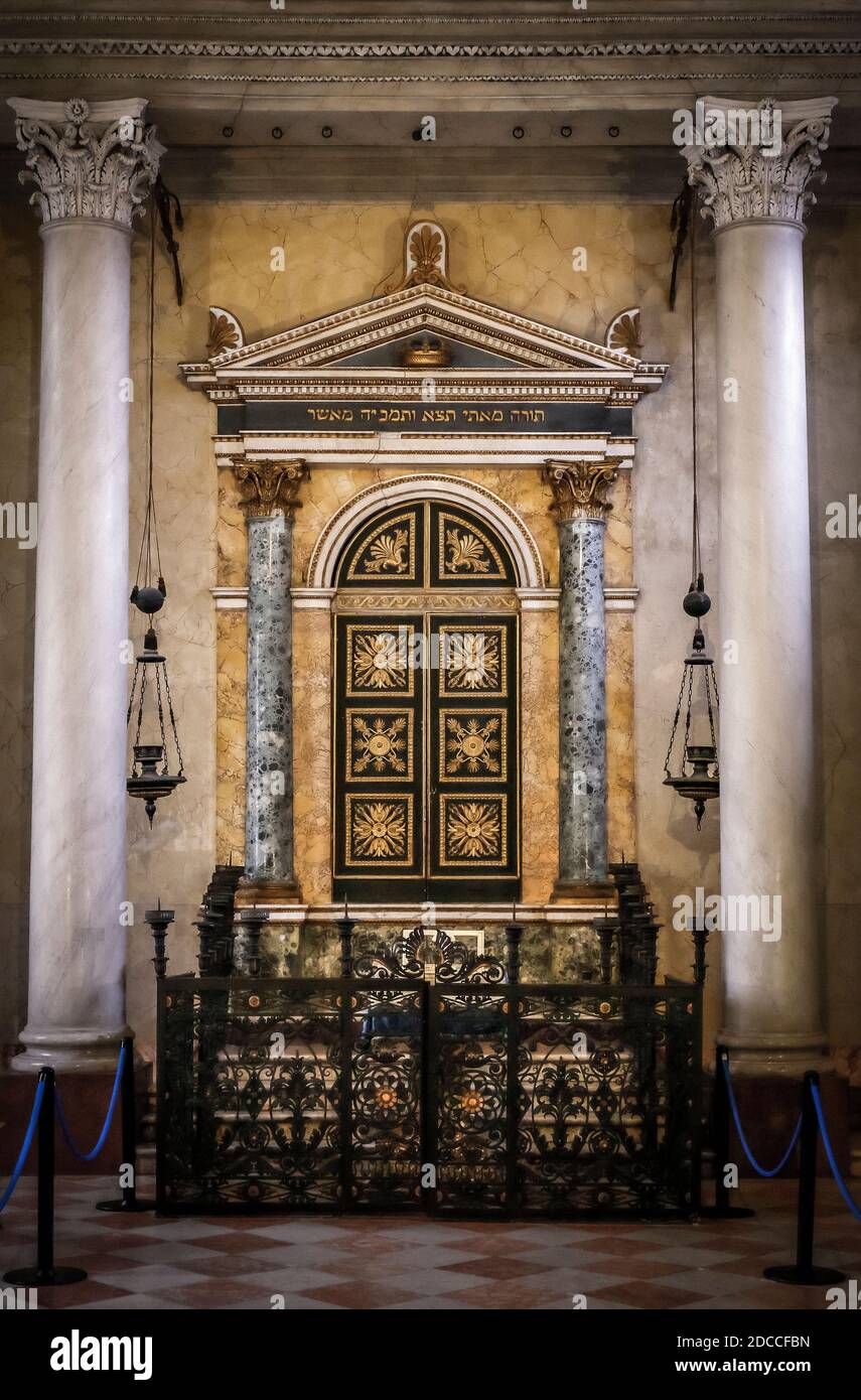 Sabbioneta: Museo Ebraico. Sinagoga sulla comunità ebraica di Mantova Foto Stock