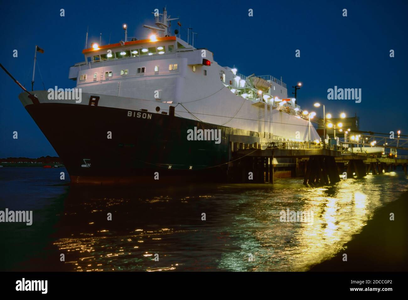 Pandora traghetto MV Bison a Fleetwood nel 1991 Foto Stock