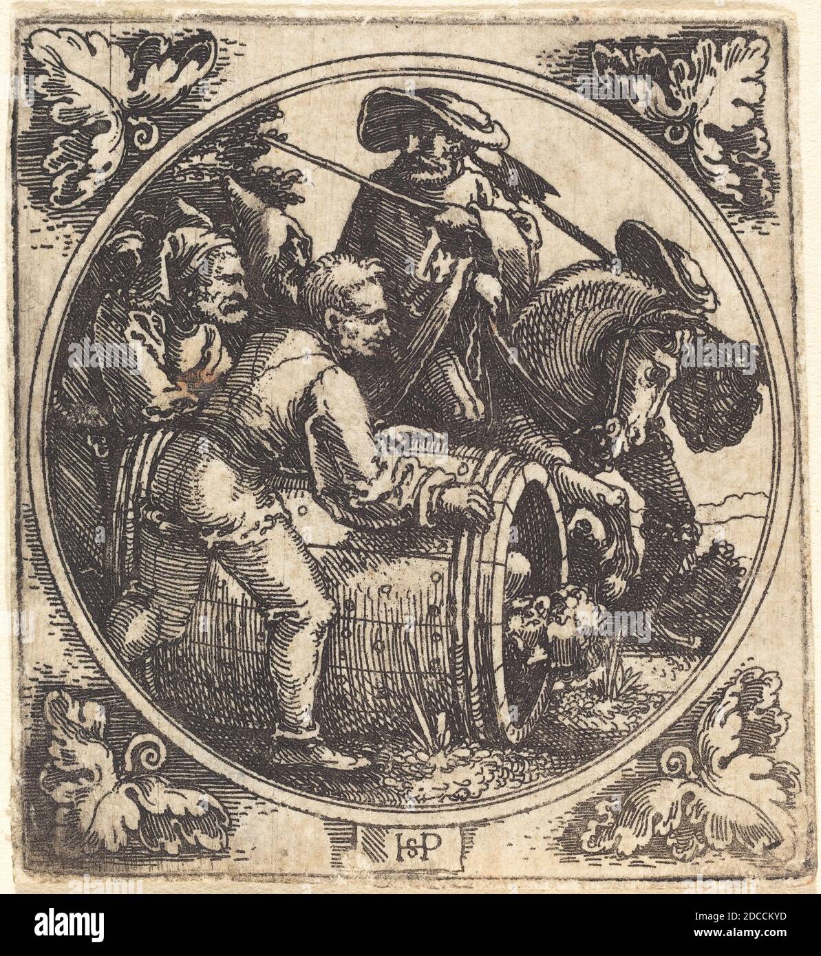 Sebald Beham, (artista), tedesco, 1500 - 1550, Regulus, incisione Foto Stock
