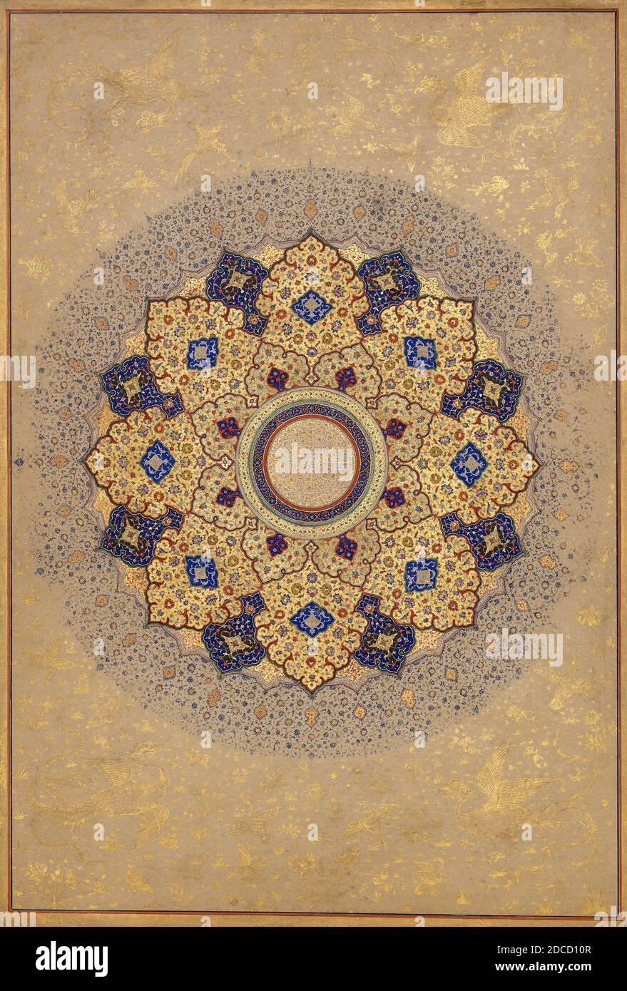 Folio dall'album Shah Jahan Foto Stock