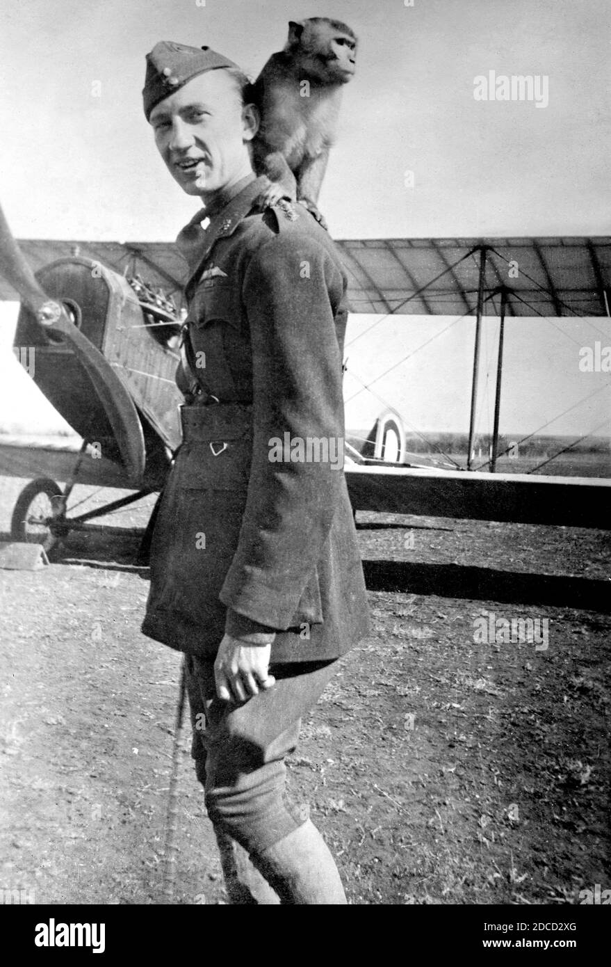 WWI, Vernon Castle, British Royal Flying Corps Foto Stock