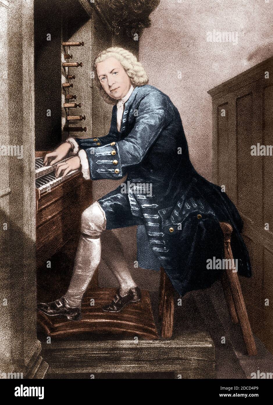 Johann Sebastian Bach, del compositore tedesco Foto Stock