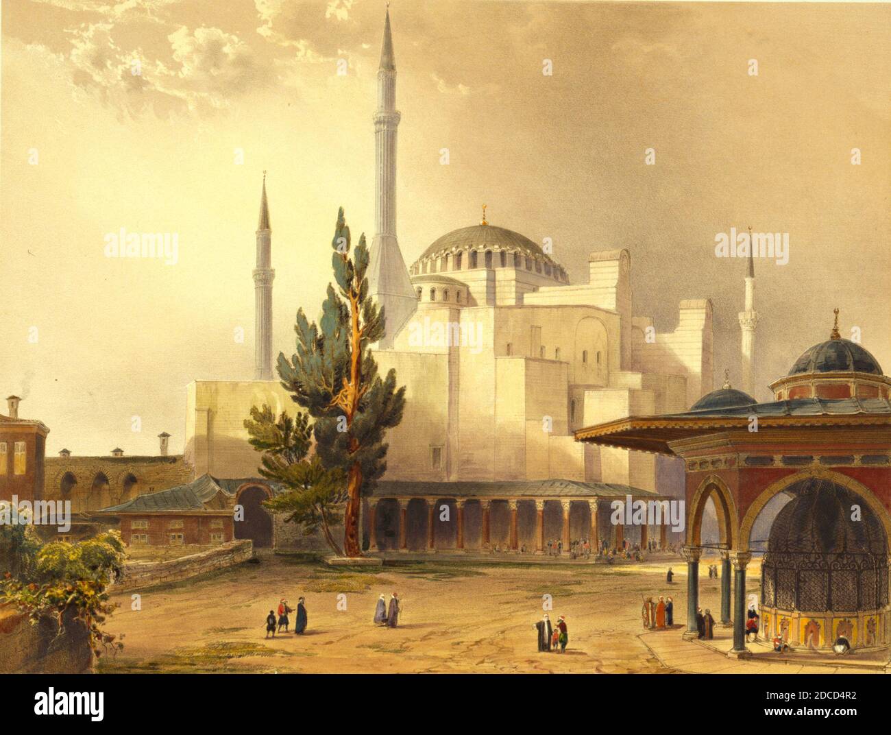 Hagia Sophia, Istanbul, Turchia, 1852 Foto Stock