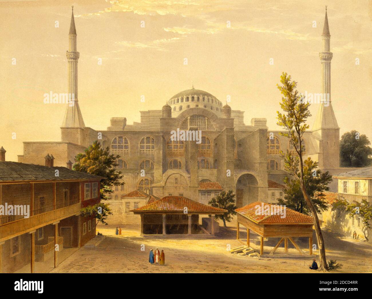 Hagia Sophia, Istanbul, Turchia, 1852 Foto Stock