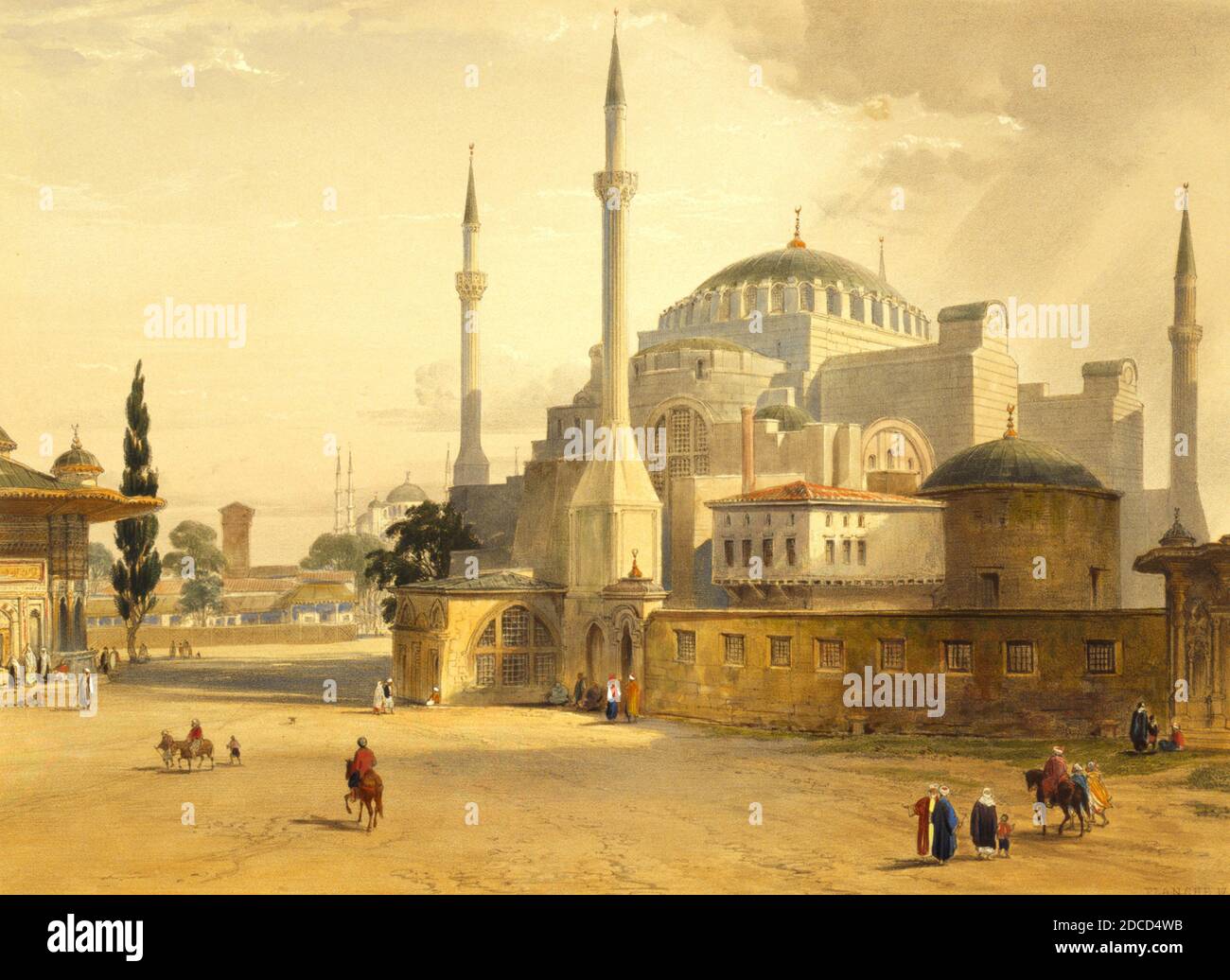 Hagia Sophia, Istanbul, Turchia, 1852 Foto Stock