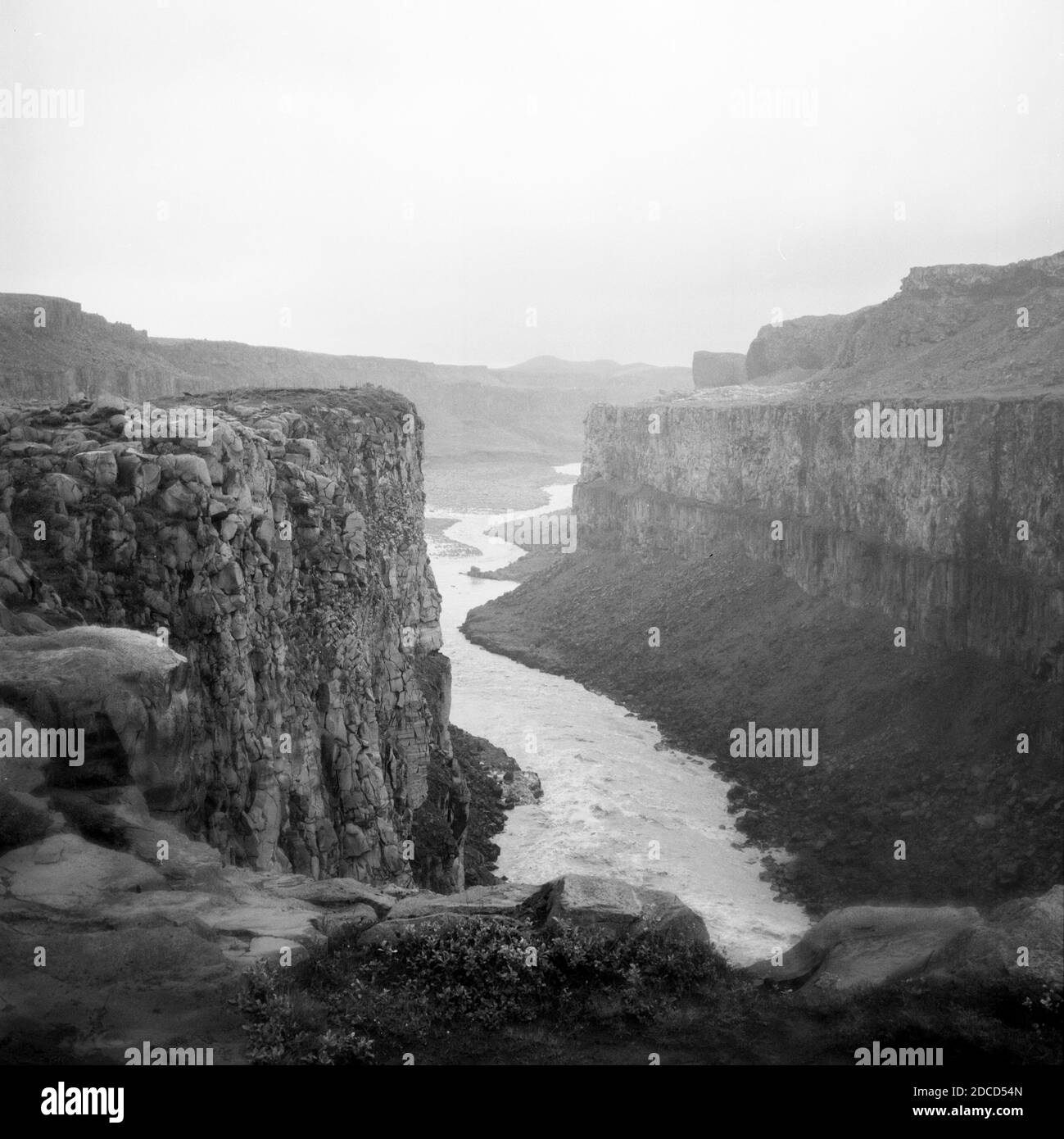 Cascata di Dettifoss, Parco Nazionale di Vatnajökull, Islanda Foto Stock