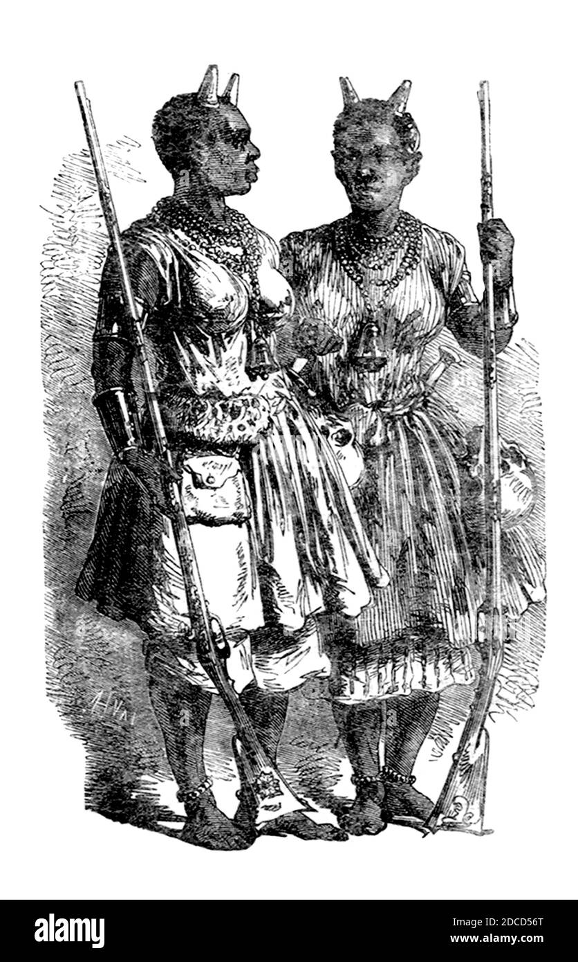 Africa occidentale, Amazzoni di Dahomey Foto Stock