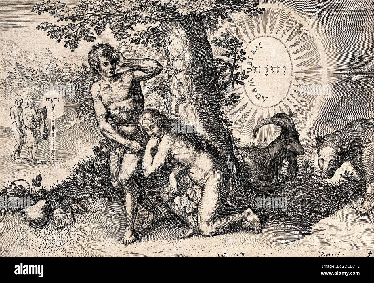Adamo ed Eva, Libro della Genesi Foto Stock