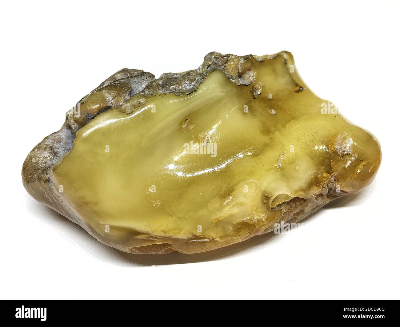 Pezzo di ambra naturale cruda baltica Foto Stock