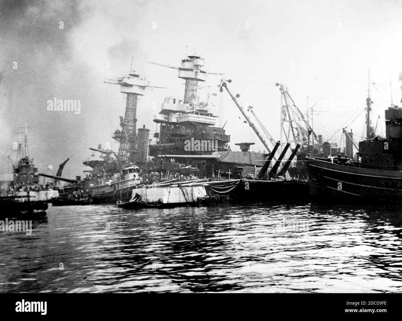 Attacco di Pearl Harbor, 1941 Foto Stock
