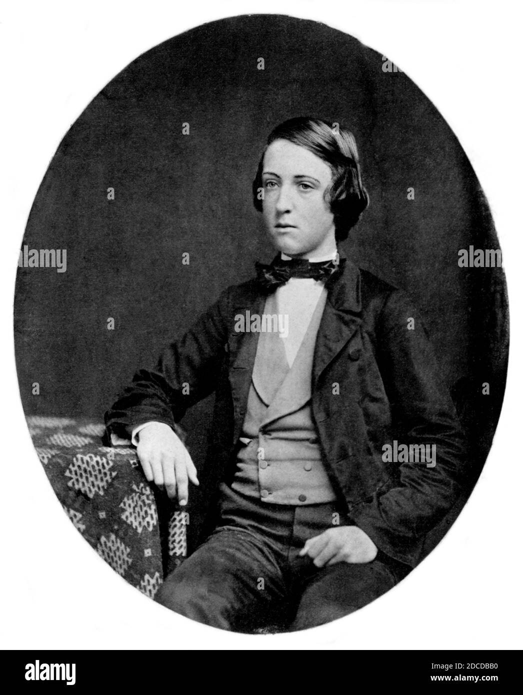 Il giovane Alfred Thayer Mahan Foto Stock