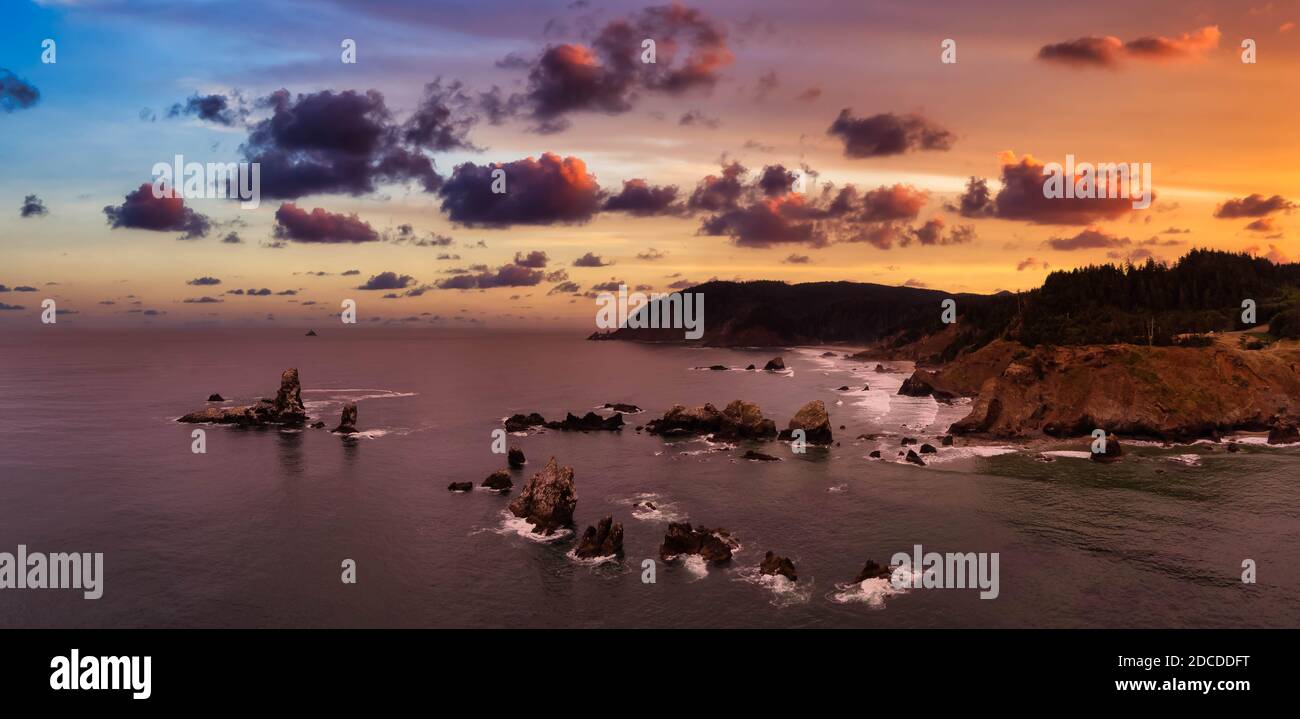 Cannon Beach, Oregon, Stati Uniti. Foto Stock