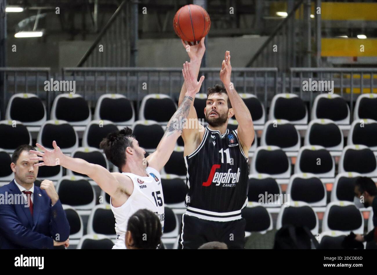 Segafredo Arena, Bologna, 20 Nov 2020, Giampaolo Ricci di Virtus Segafredo Bologna durante Virtus Bologna vs Lietkabelis, Basketball Eurocup Championship - Foto Michele Nucci / LM Credit: Ettore Griffoni/Alamy Live News Foto Stock