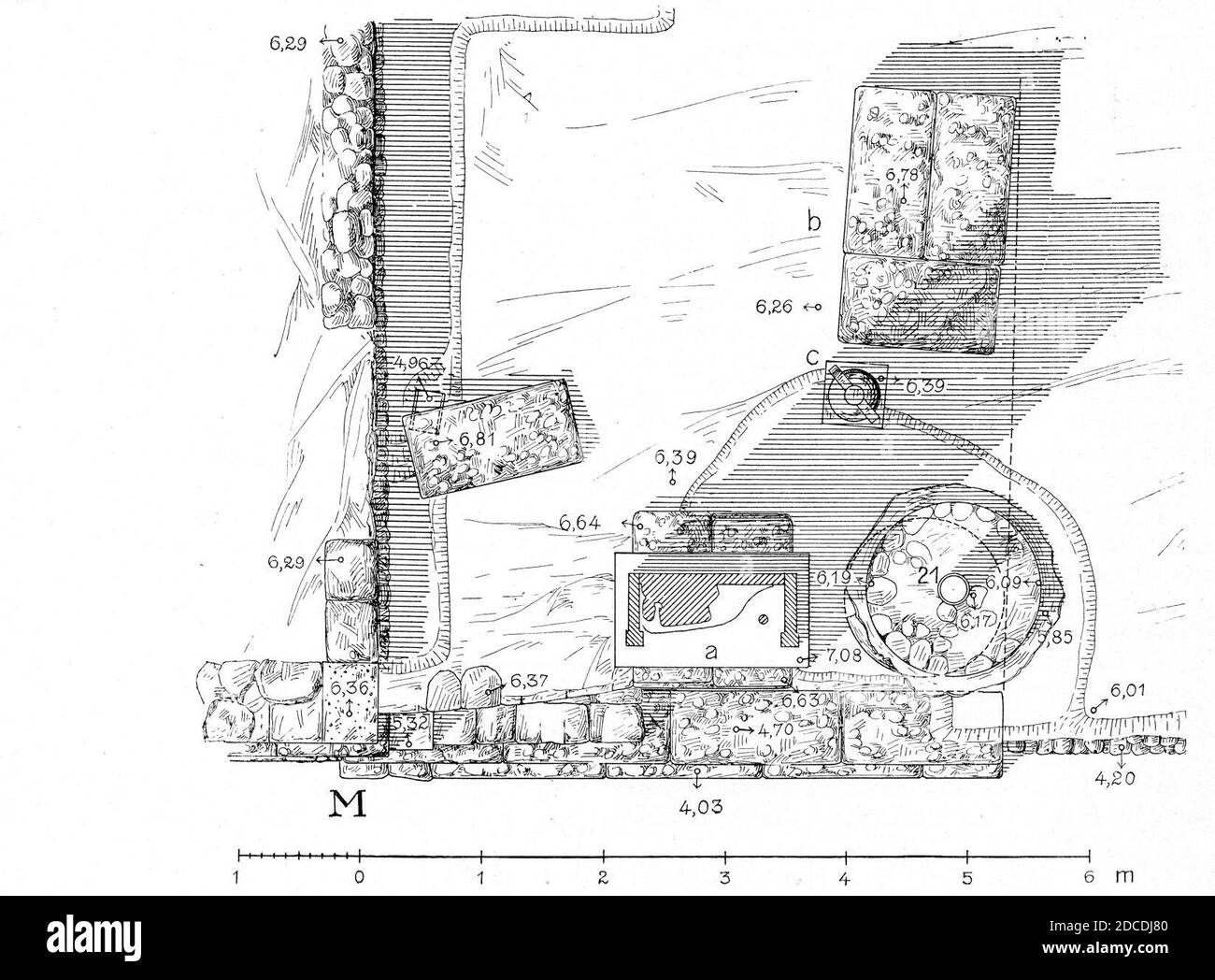 Kerameikos Grabbezirk der Pamphile und Demetria (Der Friedhof am Eridanos, ABB. 59b). Foto Stock