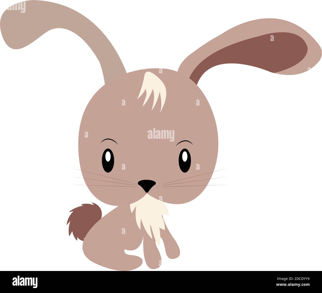 Cartone di un coniglio kawaii Illustrazione Vettoriale