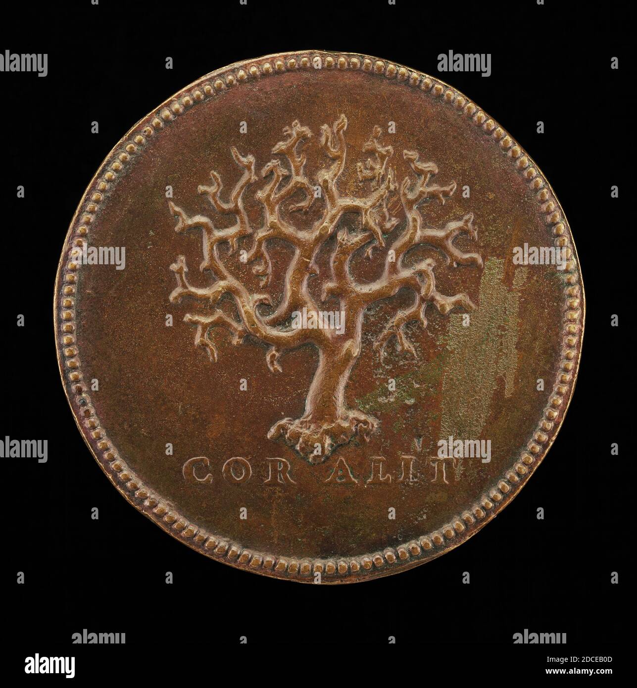 Italian 16th Century, (artista), stalk of Branching Coral, 16th Century, bronze, tuta (diametro): 6.98 cm (2 3/4 in.), peso lordo: 76.73 gr (0.169 lb.), asse: 1:00 Foto Stock