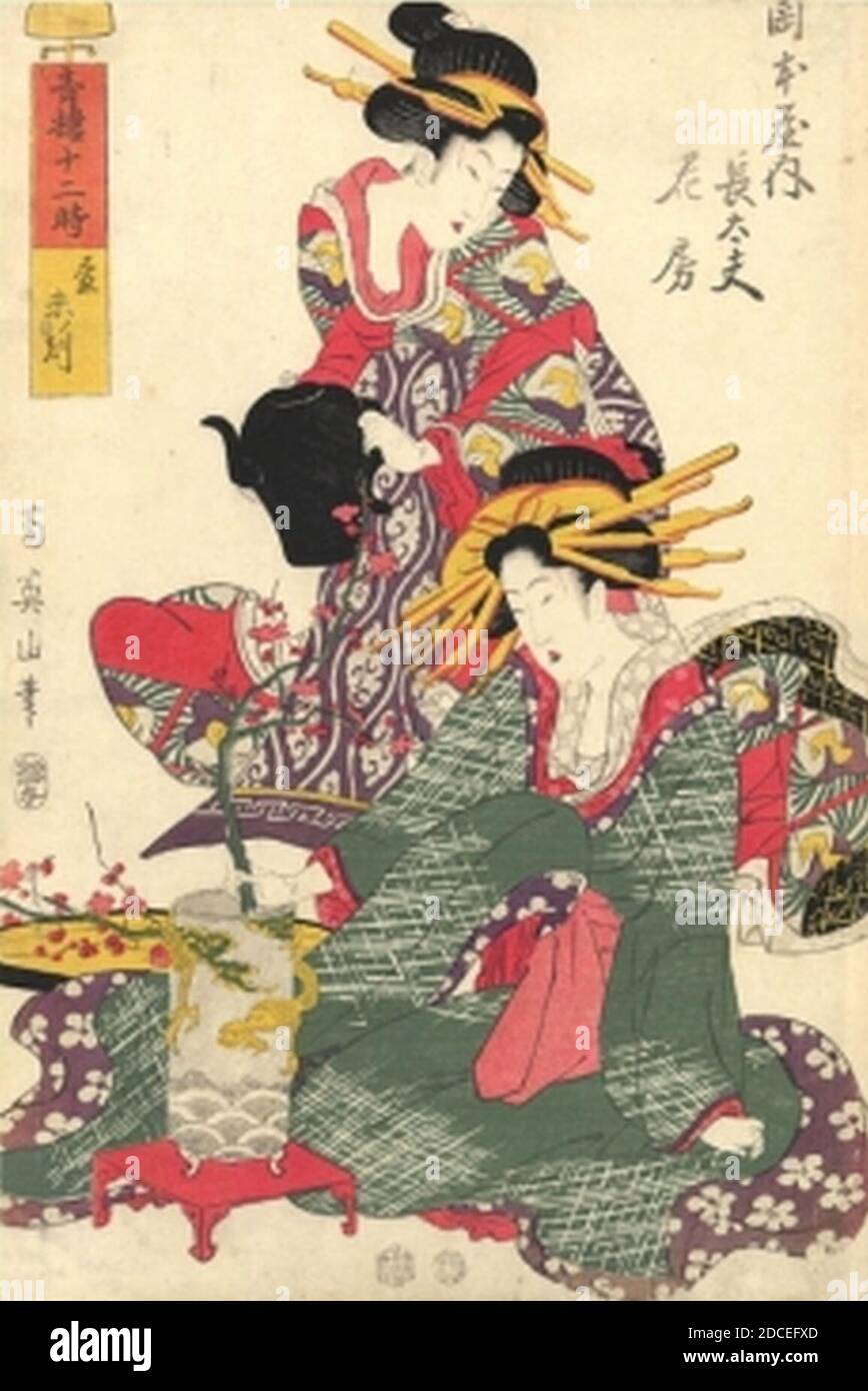 Kikugawa Eizan 01. Foto Stock
