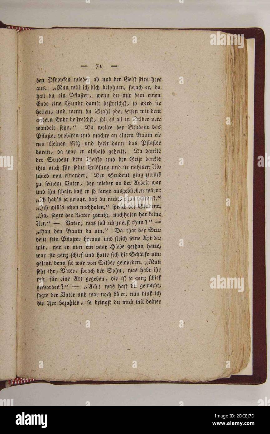 Kinder und Hausmärchen (Grimm) 1812 II 071. Foto Stock