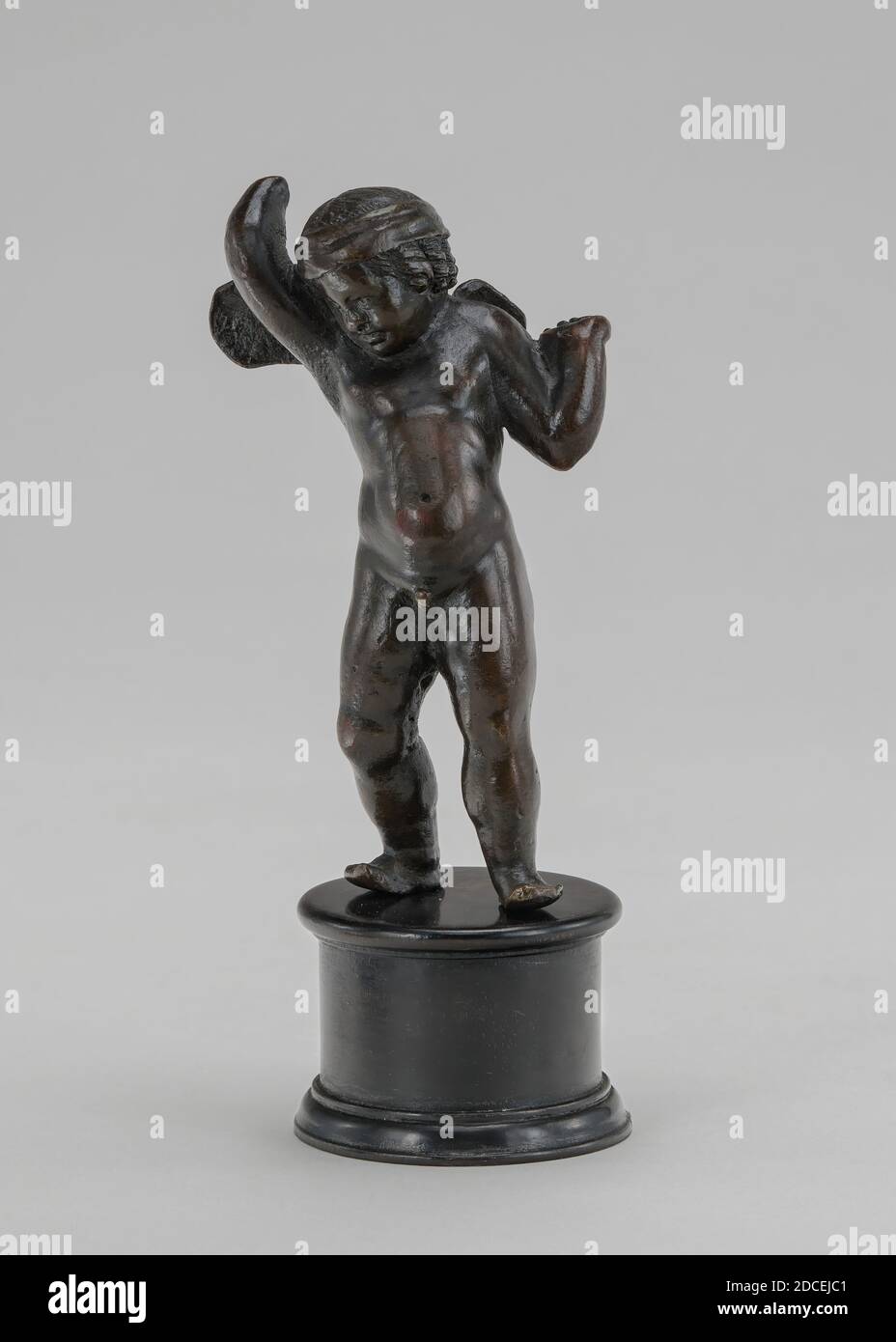 Fiorentino 15 ° secolo, (scultore), ragazzo alato con mani rialzate, metà 15 ° secolo, bronzo, totale: 10.5 x 5.9 x 3.6 cm (4 1/8 x 2 5/16 x 1 7/16 pollici Foto Stock