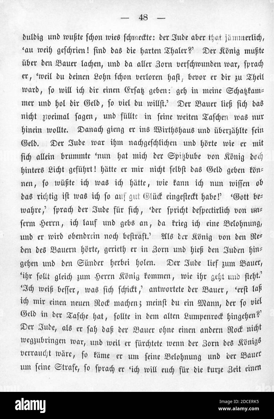 Kinder und Hausmärchen (Grimm) 1850 i 048. Foto Stock