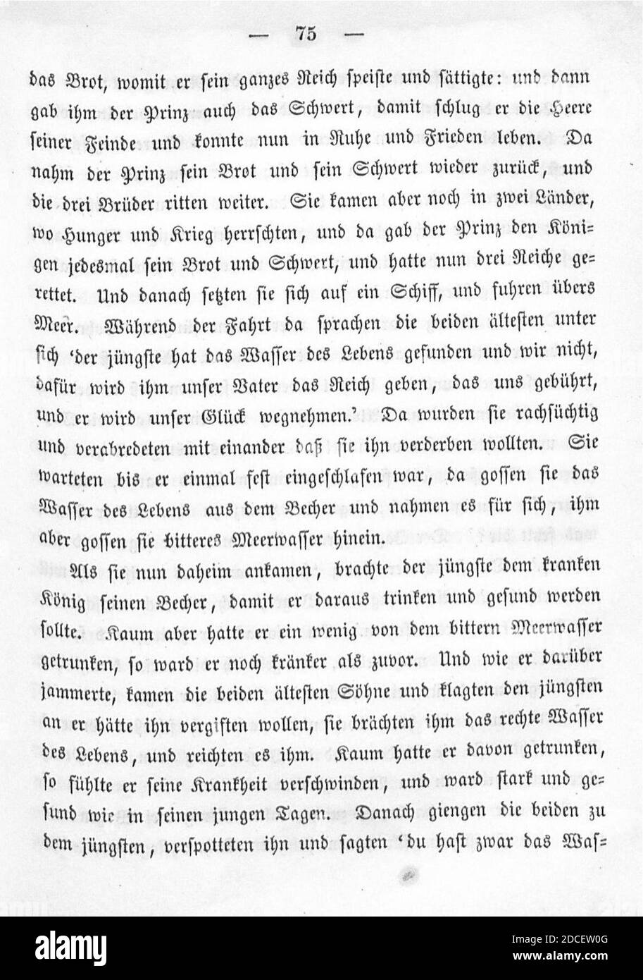 Kinder und Hausmärchen (Grimm) 1850 II 075. Foto Stock