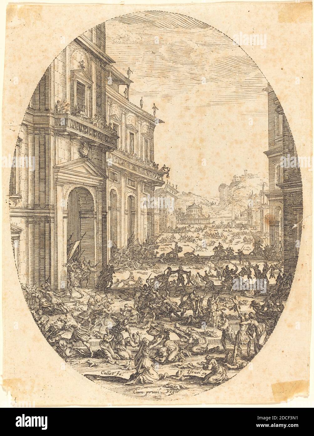 Jacques Callot, (artista), francese, 1592 - 1635, il massacro degli Innocenti, c.. 1618/1620, acquaforte Foto Stock