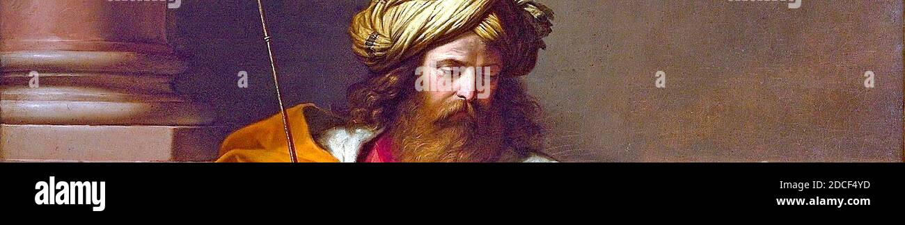 Re Davide. Vorleser. Foto Stock