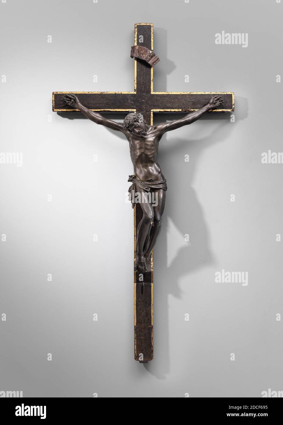Pietro tacca, (artista), fiorentino, 1577 - 1640, il Crocifisso Pistoia, c.. 1600/1616, bronzo, totale (corpo): 86.9 x 79 x 20.6 cm (34 3/16 x 31 1/8 x 8 1/8 pollici), totale (croce): 167 x 90.1 cm (65 3/4 x 35 1/2 pollici Foto Stock