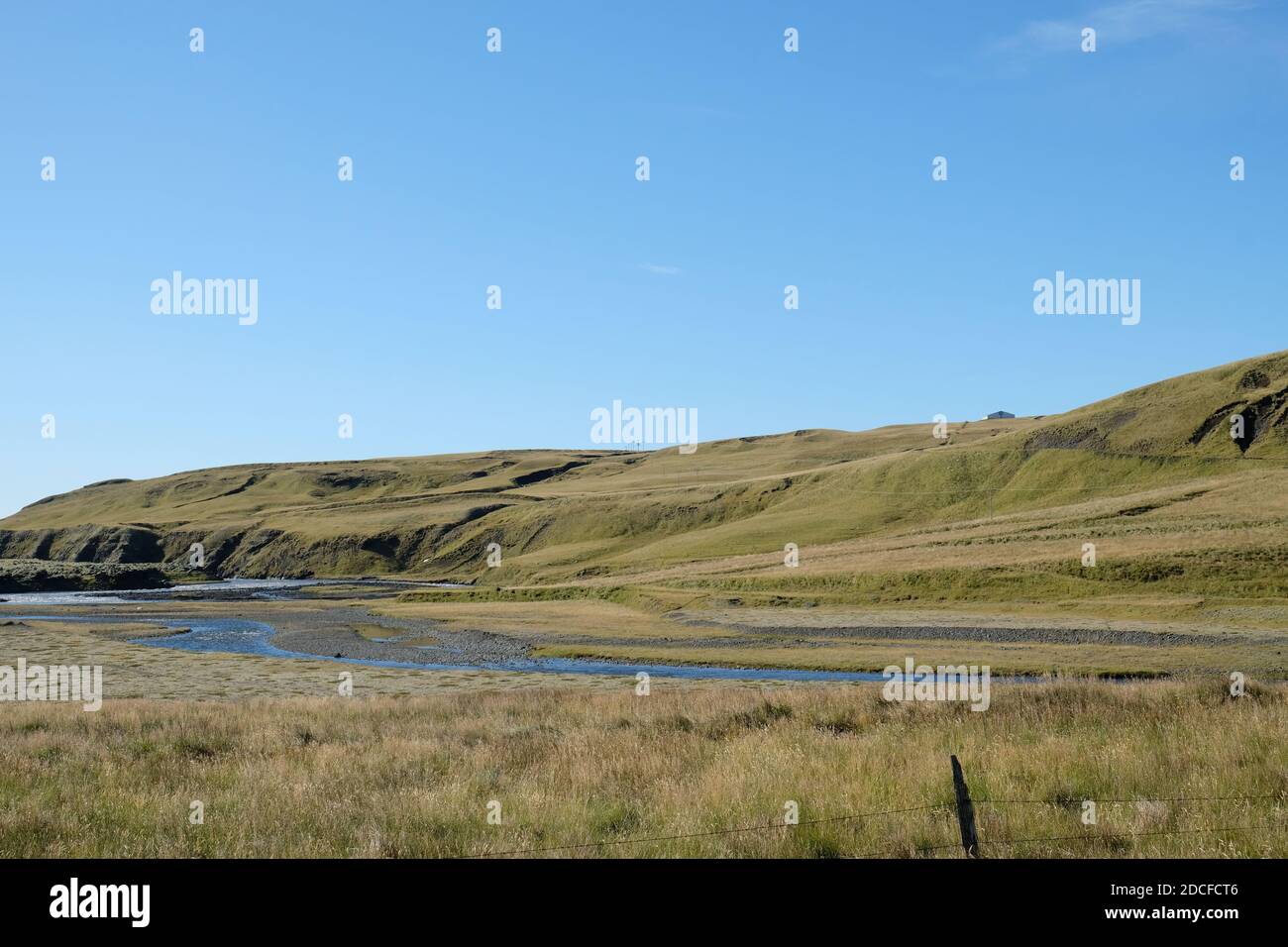 ruscelli sul lato della montagna Foto Stock