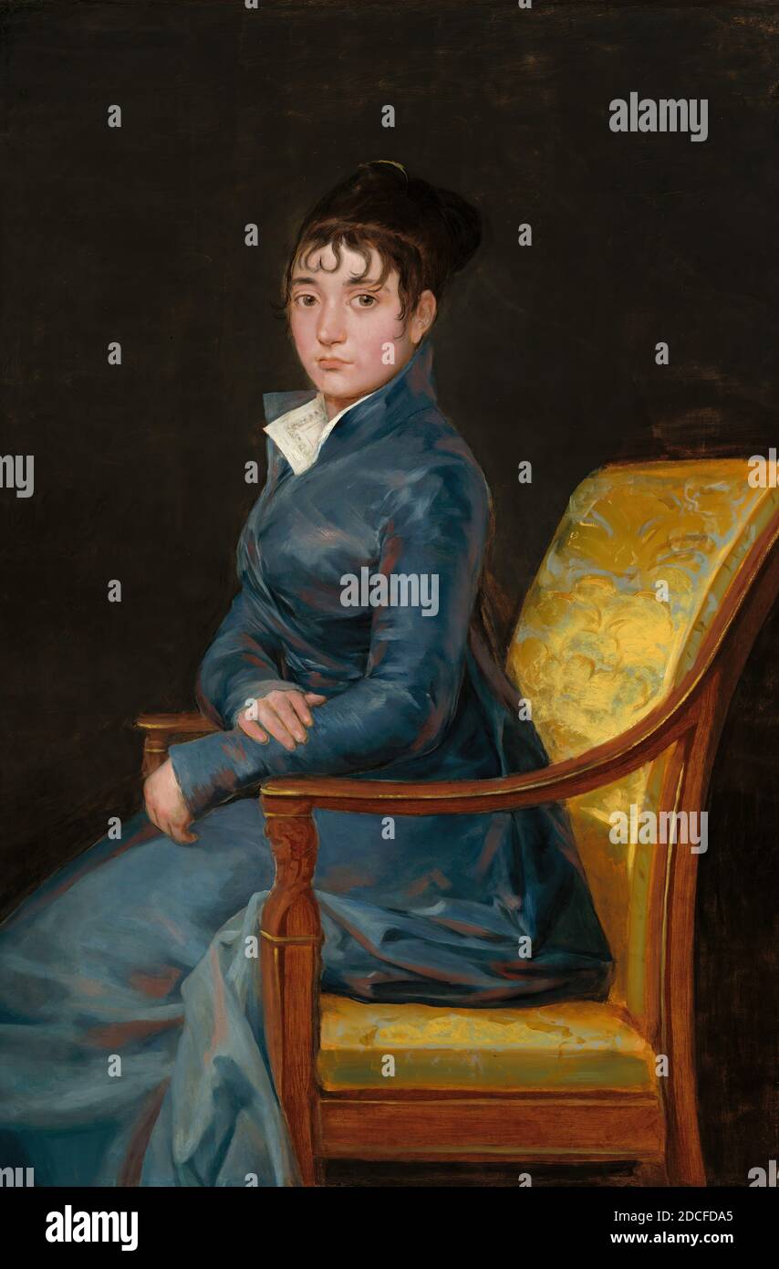 Francisco de Goya, (artista), Spagnolo, 1746 - 1828, Thérèse Louise de Sureda, c.. 1803/1804, olio su tela, totale: 119.7 x 79.4 cm (47 1/8 x 31 1/4 pollici), incorniciato: 137.8 x 98.4 cm (54 1/4 x 38 3/4 pollici Foto Stock