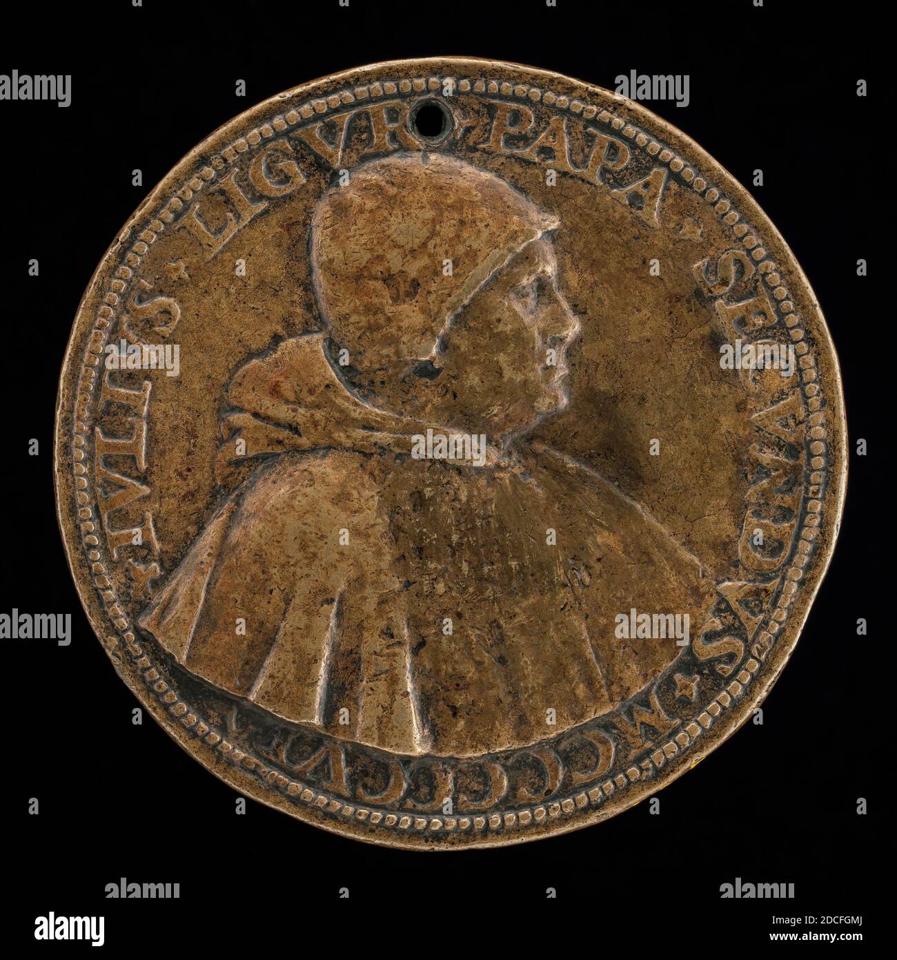 Caradosso Foppa, (artista), milanese, c. 1452 - 1526/1527, Giulio II (Giuliano della Rovere, 1443-1513), Papa 1503, c.. 1506, bronzo, totale (diametro): 5.68 cm (2 1/4 in.), peso lordo: 60.99 gr (0.134 lb.), asse: 6:00 Foto Stock