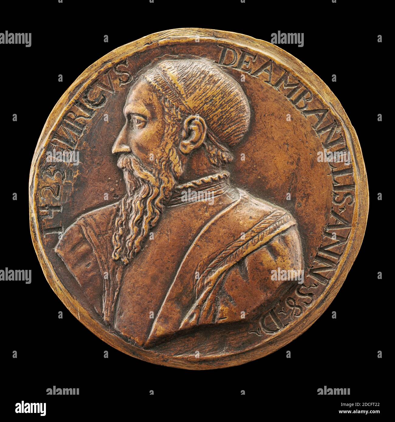 XVI secolo (scultore), Enrico Ambanelli, probabilmente 1423, bronzo, totale (diametro): 6.97 cm (2 3/4 in.), peso lordo: 129.15 gr (0.285 lb Foto Stock