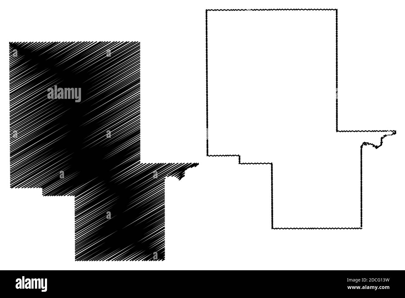 Montgomery County, Mississippi (Stati Uniti, Stati Uniti d'America, Stati Uniti, Stati Uniti, Stati Uniti) mappa vettoriale illustrazione, schizzo scrimolo Montgomery mappa Illustrazione Vettoriale