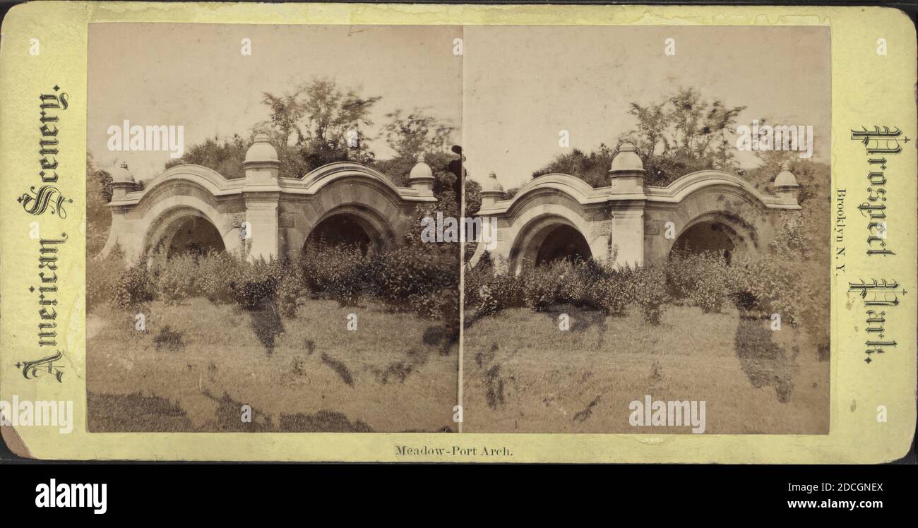 Meadow-port Arch., New York (state), New York (N.Y.), Brooklyn (New York, N.Y.), Prospect Park (New York, N. Y Foto Stock