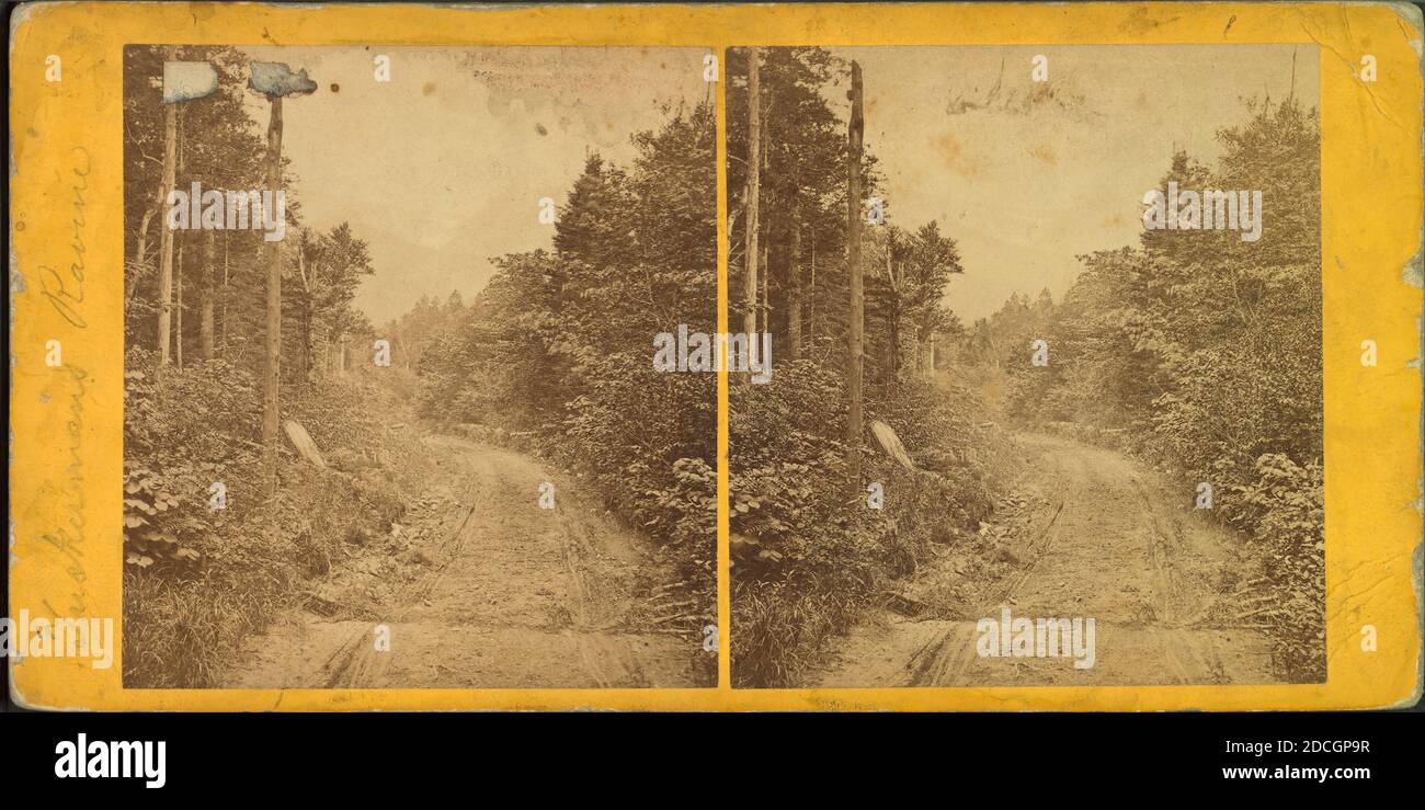 Tuckerman's Ravine da Glen Road., Heywood, John B. (m. 1870 ), New Hampshire, White Mountains (N.H. e Me Foto Stock