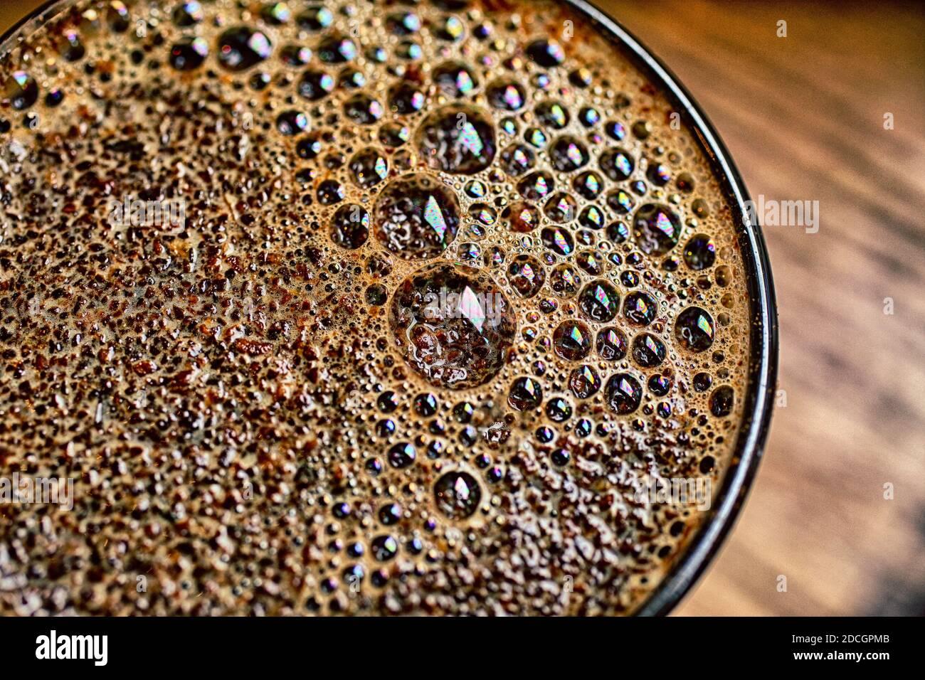 texture del caffè foto closeup estremo Foto Stock