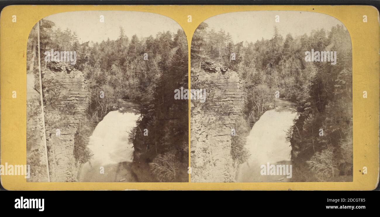 Fall Creek, Second Fall, Ithaca., New York (Stato), Ithaca (N. Y Foto Stock