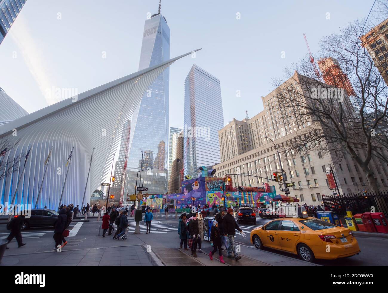 New York, Stati Uniti d'America - 30 novembre 2019. L'Oculus, il fulcro del World Trade Center Transportation Hub a Lower Manhattan, New York, Stati Uniti Foto Stock