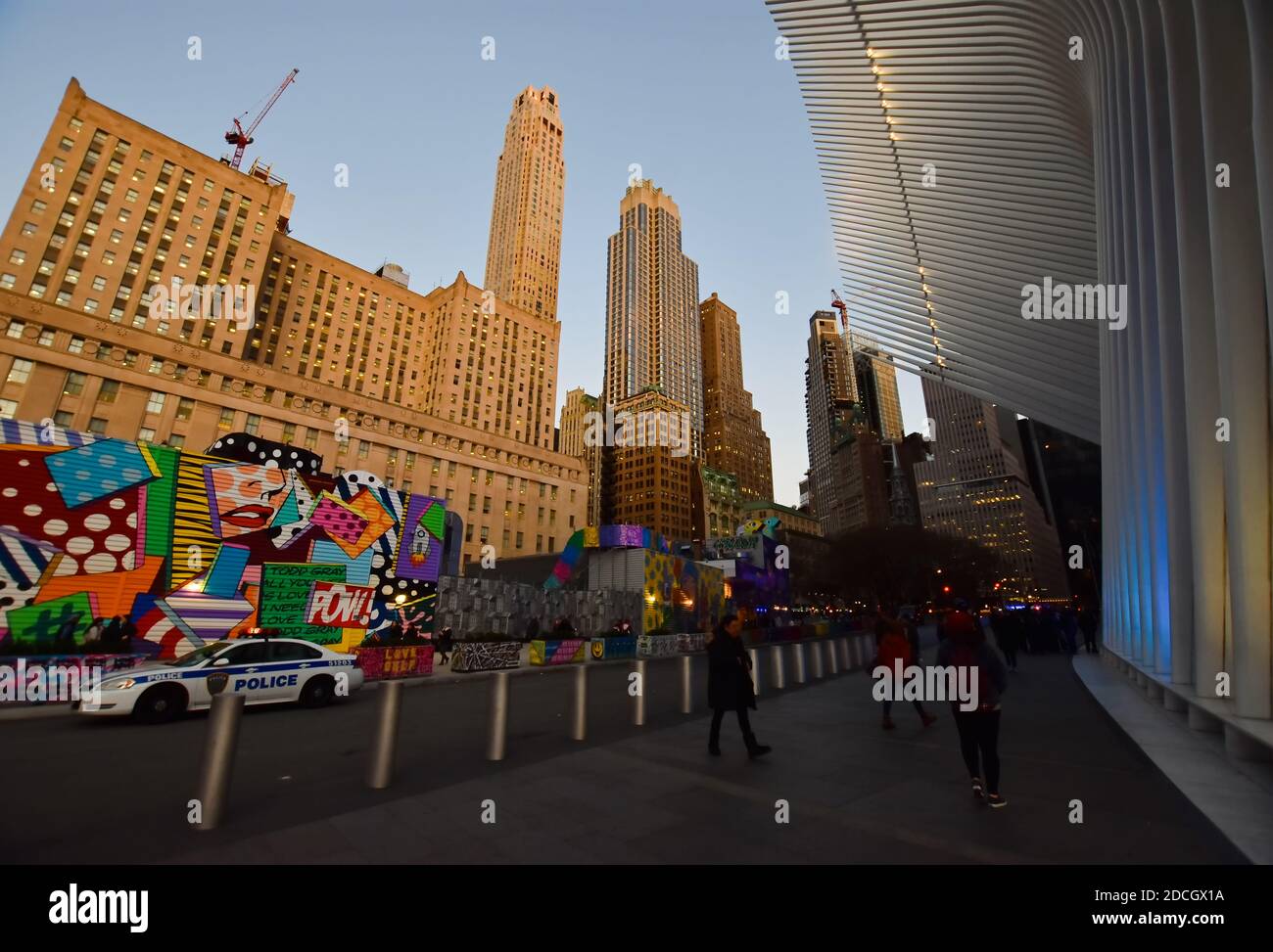 New York, Stati Uniti d'America - 30 novembre 2019. L'Oculus, il fulcro del World Trade Center Transportation Hub a Lower Manhattan, New York, Stati Uniti Foto Stock