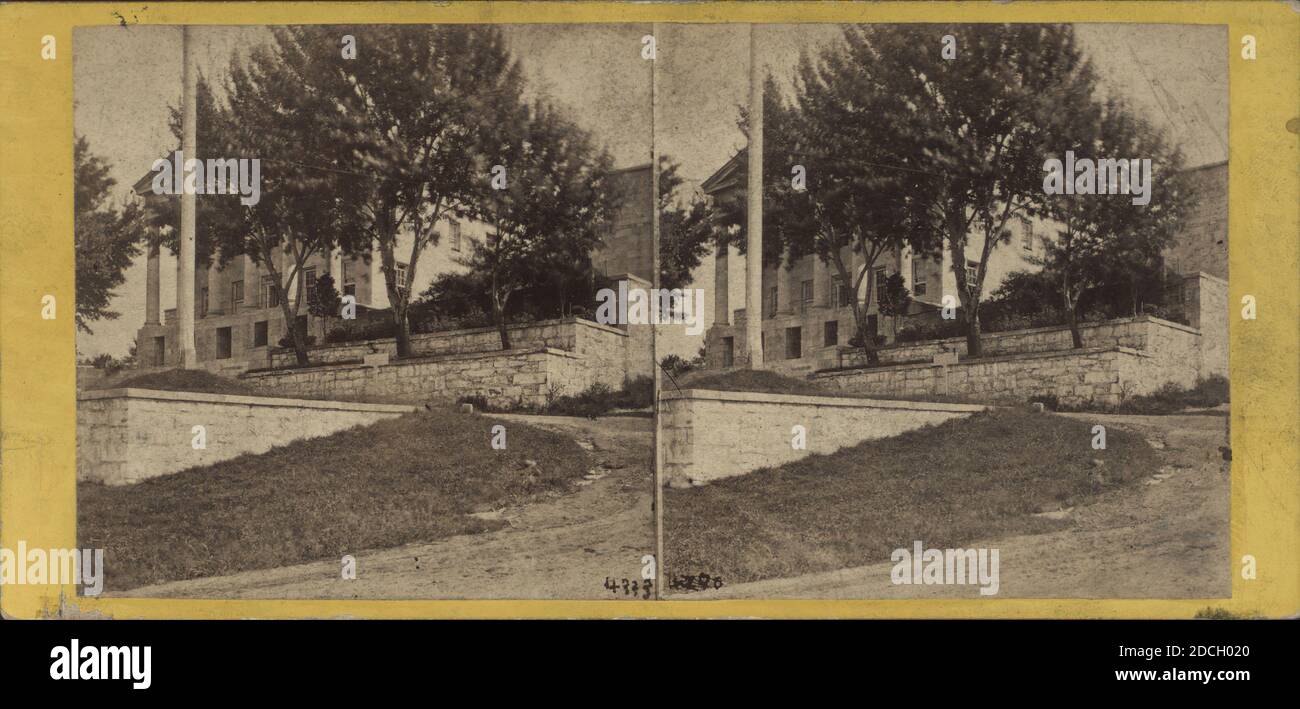 Vista frontale del carcere femminile, E. & H.T. Anthony (ditta), 1865, New York (Stato), Sing Sing (N. Y Foto Stock