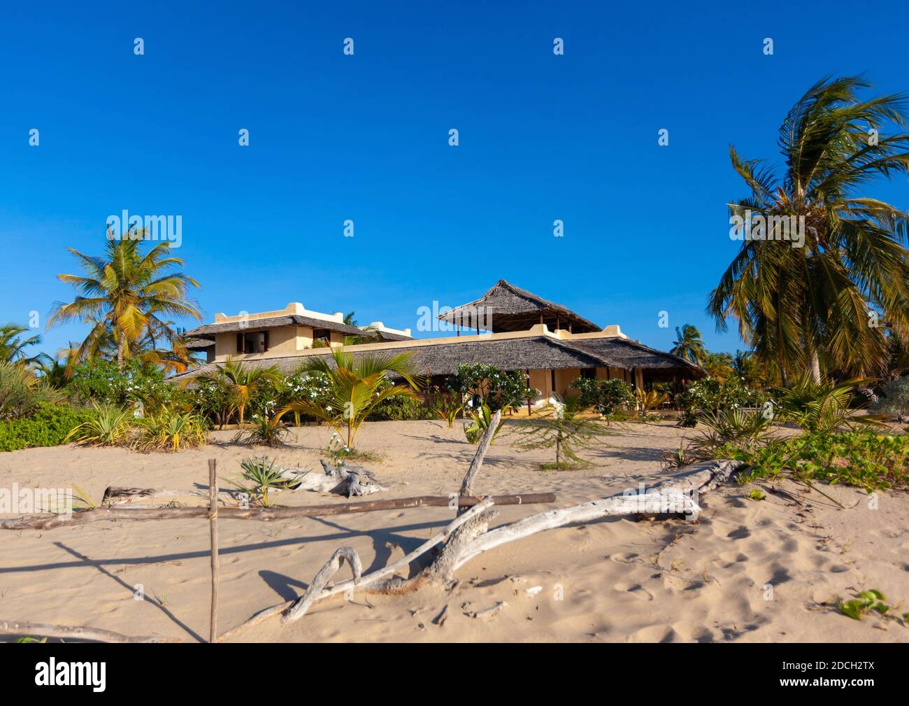 Jahazi casa sulla spiaggia, Lamu County, Kizingoni, Kenya Foto Stock