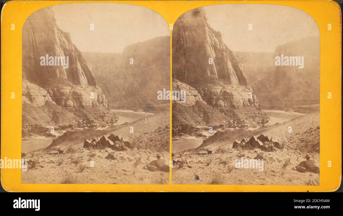 Vista di cañon., indagini geografiche ad ovest del 100th Meridian (Stati Uniti), 1872, Stati Uniti Foto Stock
