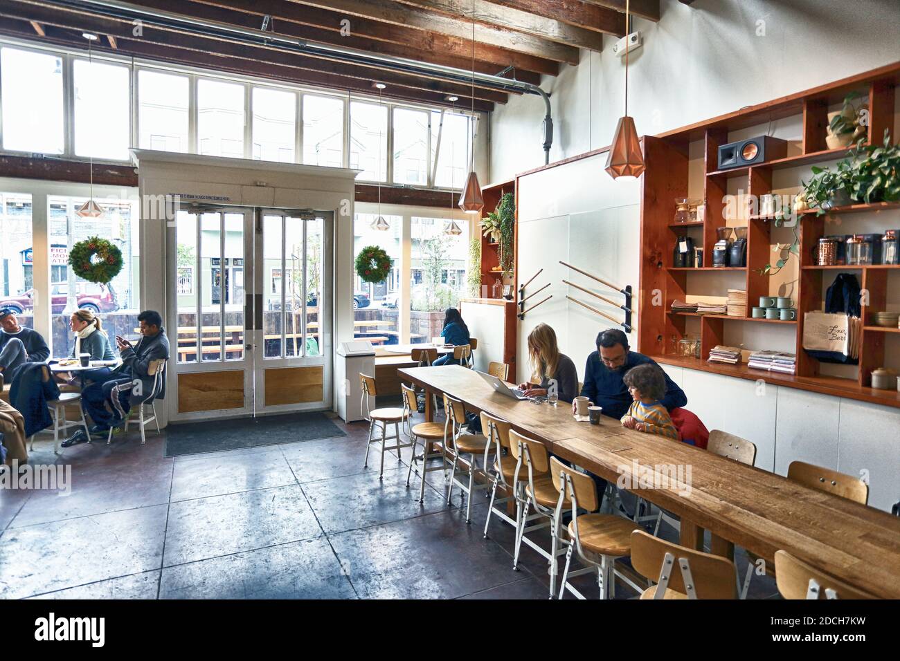 STATI UNITI / California / San Francisco /Coffee Style / The Mill una joint venture tra Four Barrel Coffee & Josey Baker Bread. Foto Stock