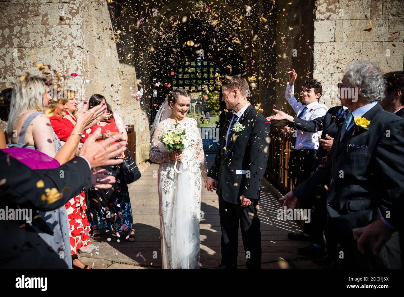 Immagini di matrimonio di coppie sposate Foto Stock